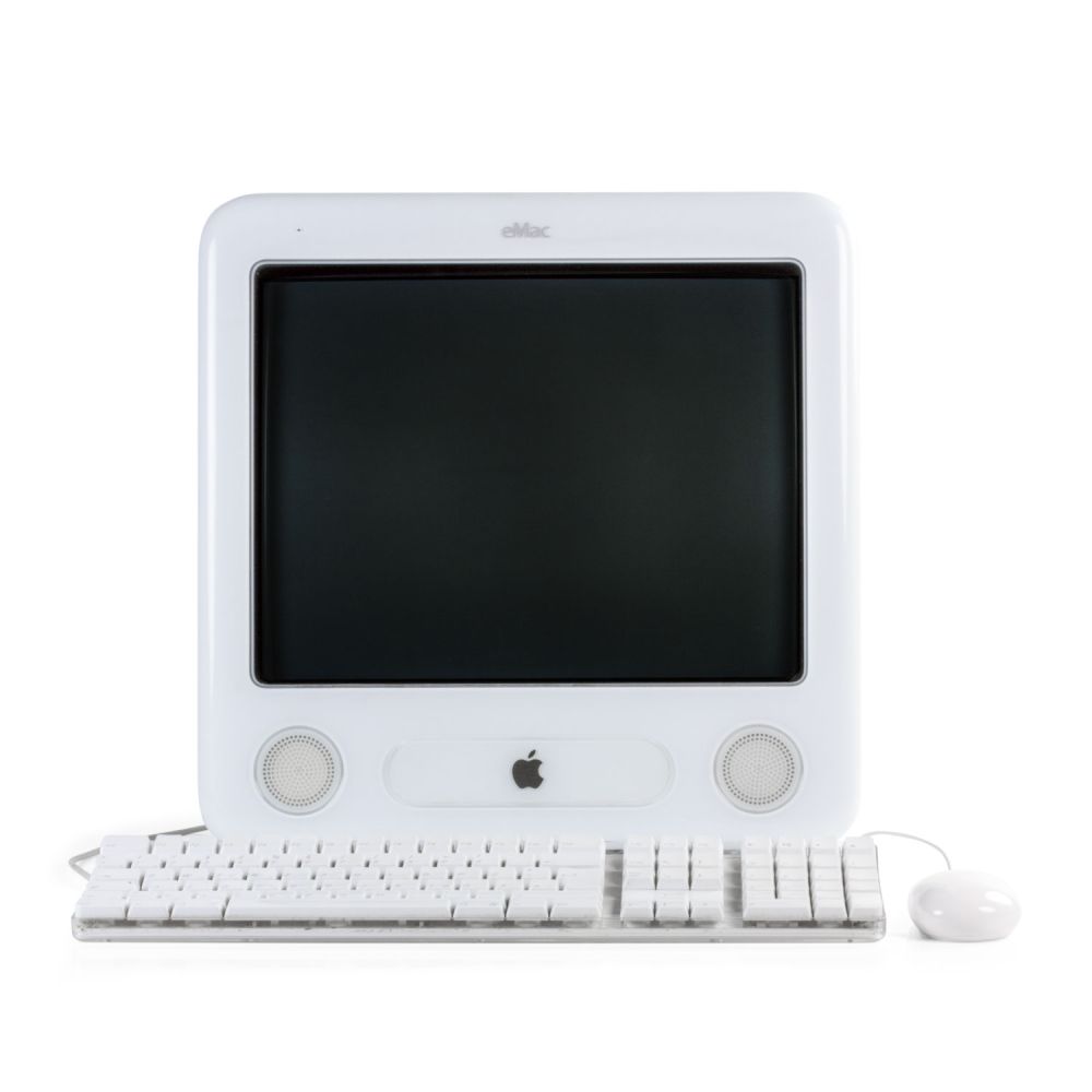 eMac mit Tastatur von vorne