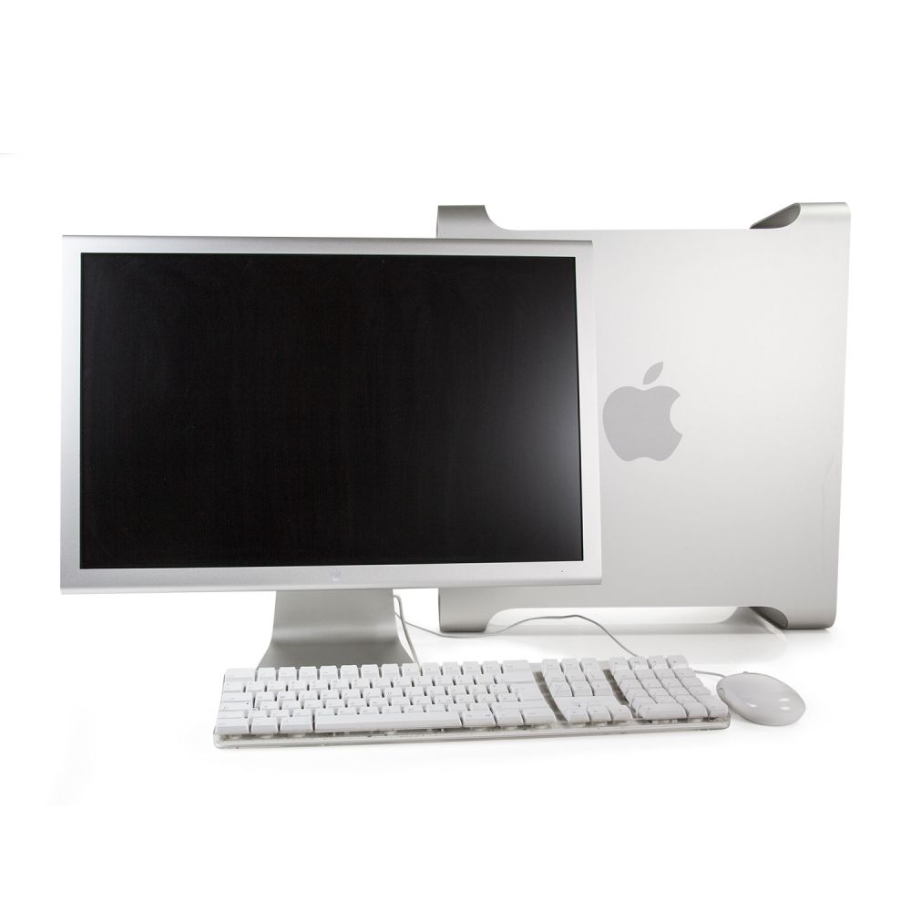 Power Mac G5 mit Display, Tastatur und Maus