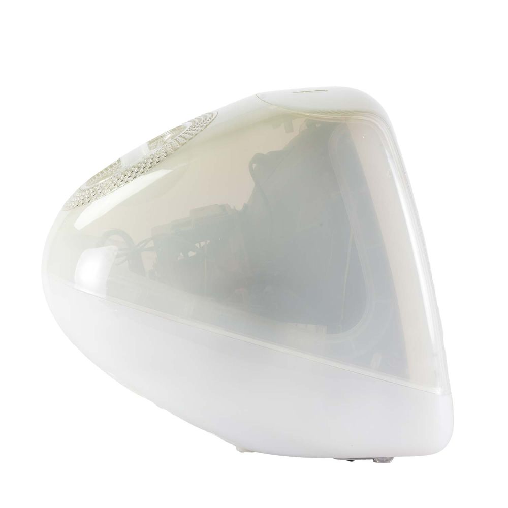 Der iMac in weiß von der Seite