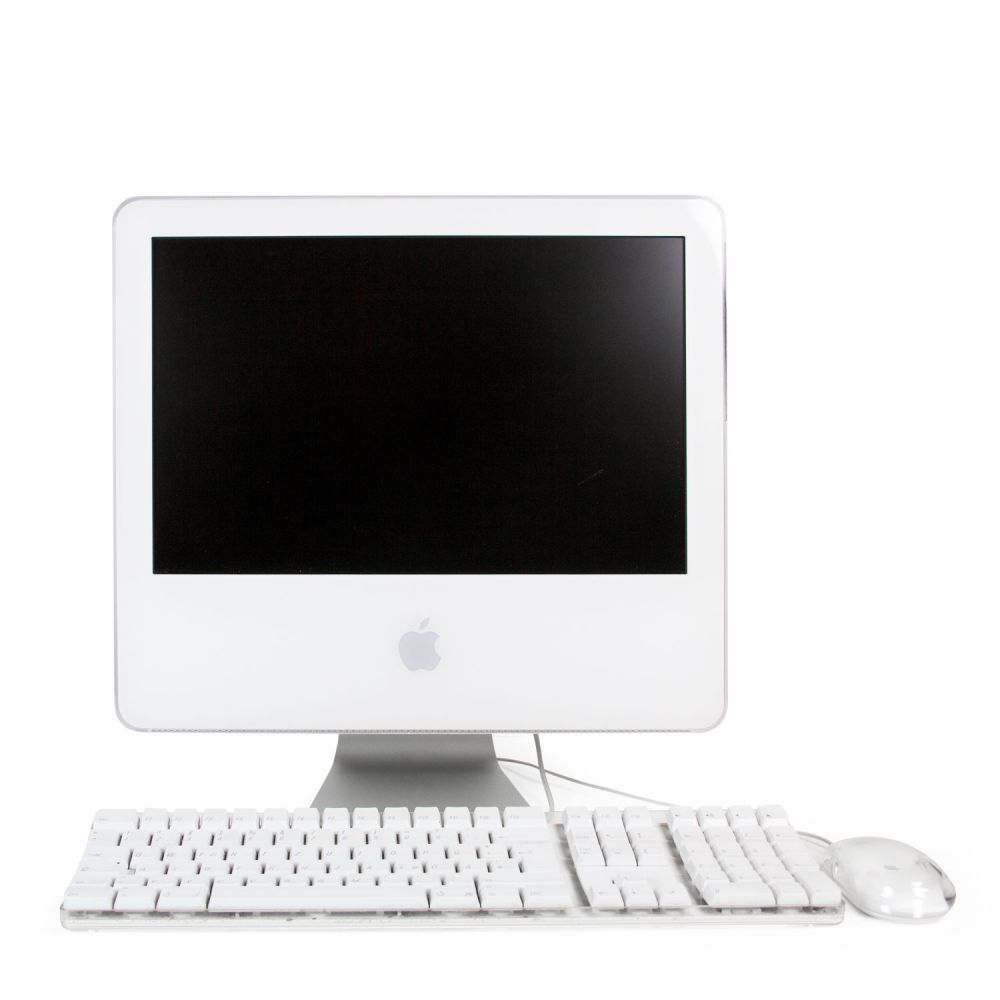 iMac G5 mit Tastatur und Maus