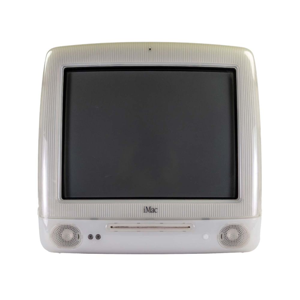 Der iMac in weiß von vorne