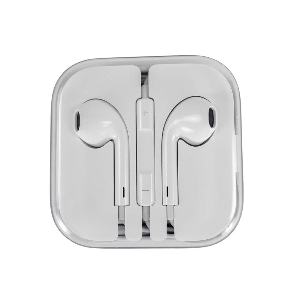 Earpods Klinkenanschluss von oben in der Originalverpackung