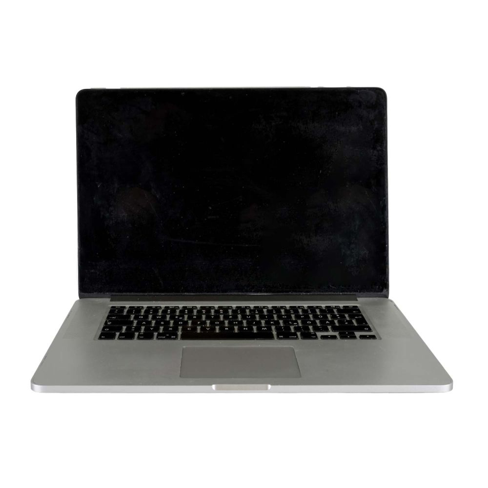 MacBook Pro 2015 aufgeklappt von vorne
