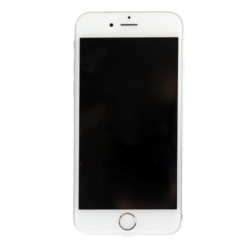 iPhone 6s in weiß mit dem Display zu sehen