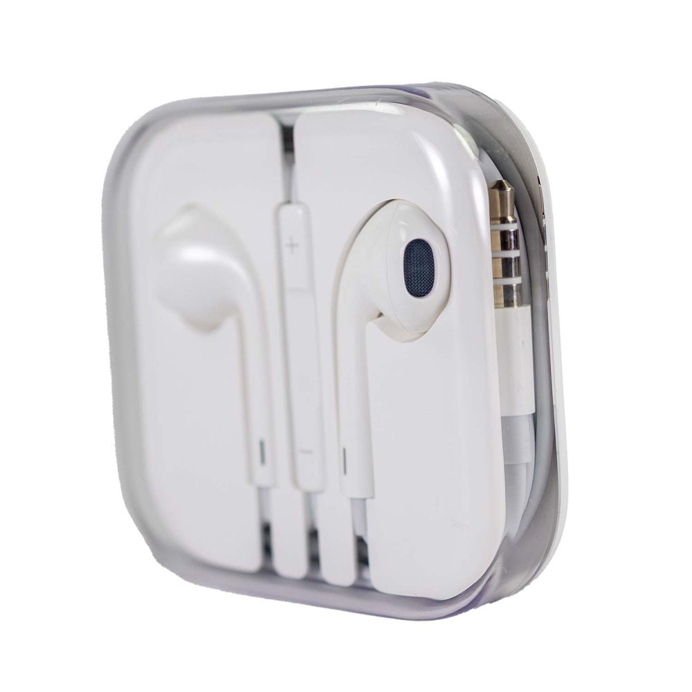 Earpods Klinkenanschluss leicht seitlich in der Originalverpackung