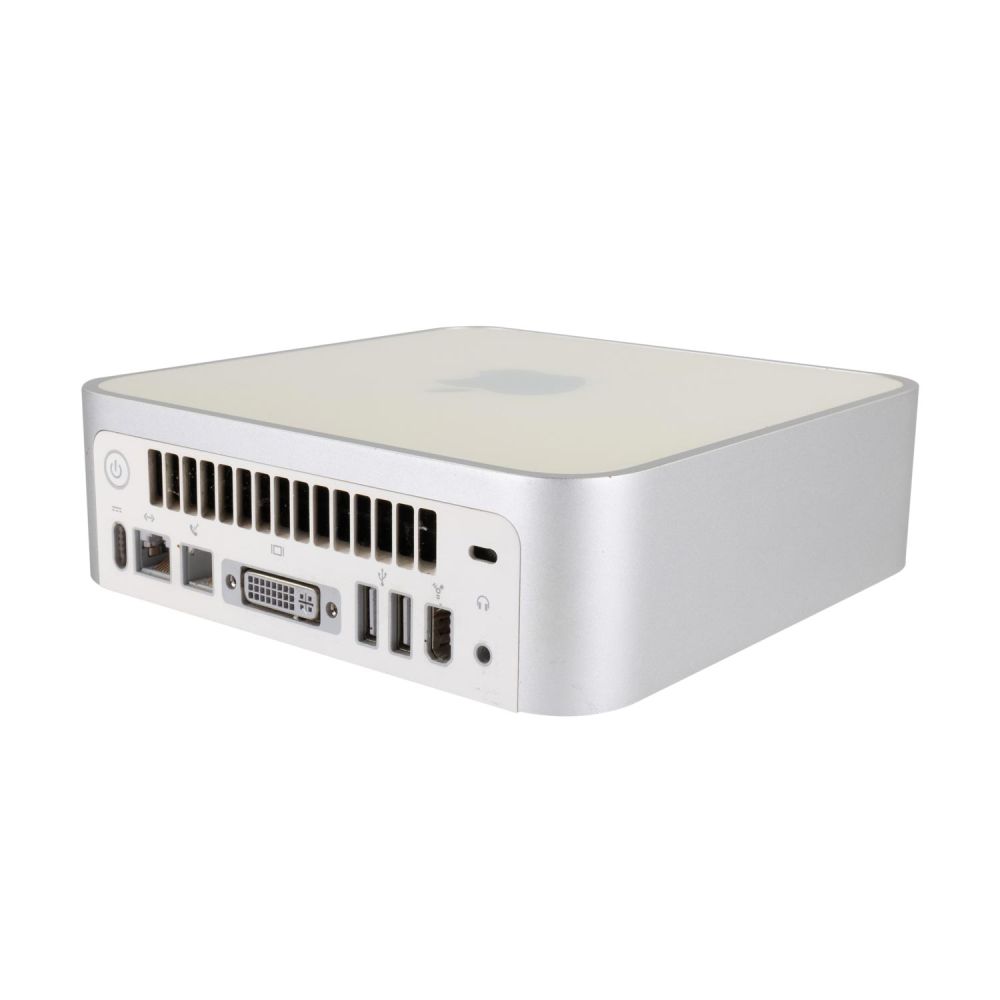 Mac mini leicht seitlich von hinten