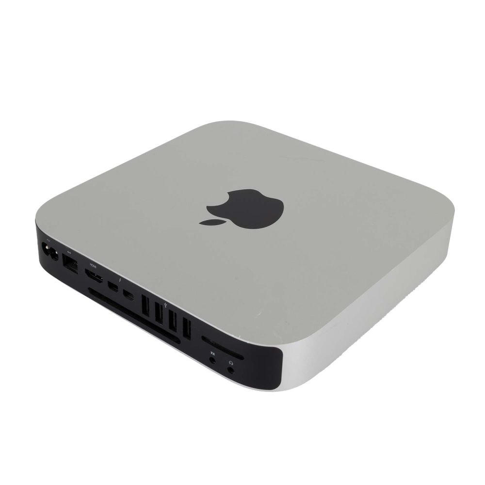 Mac mini Server leicht seitlich von hinten