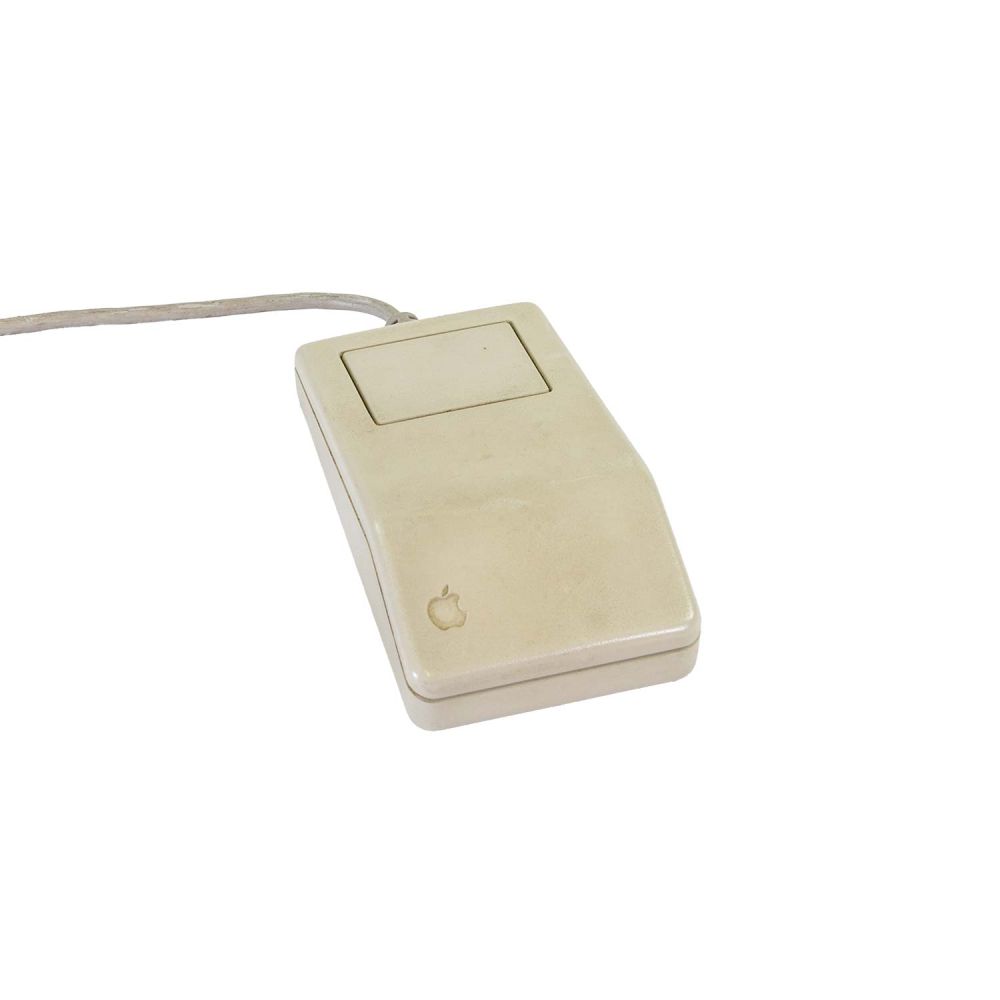 Apple Desktop Bus Mouse. Maustasten sind zu sehen