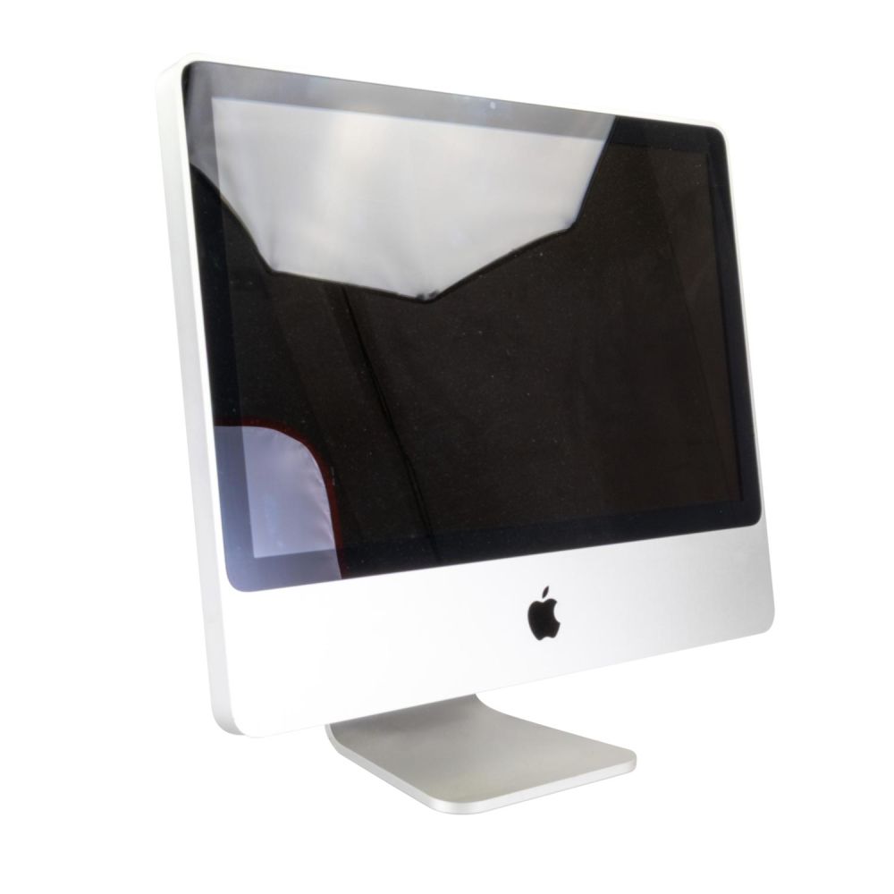 iMac leicht seitlich mit der Vorderseite zu sehen